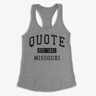 Quote Missouri Classic Established Women's Racerback Tank