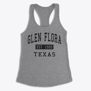 Glen Flora Texas Classic Established Women's Racerback Tank