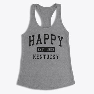 Happy Kentucky Classic Established Women's Racerback Tank