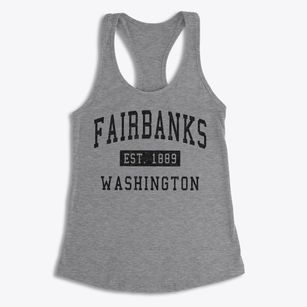 Fairbanks Washington Classic Established Women's Racerback Tank