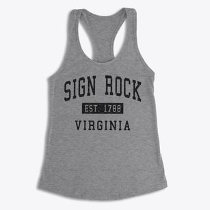 Sign Rock Virginia Classic Established Women's Racerback Tank