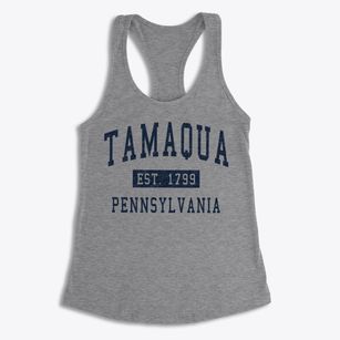 Tamaqua Pennsylvania Classic Established Women's Racerback Tank