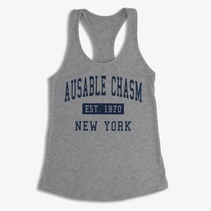 Ausable Chasm New York Classic Established Women's Racerback Tank