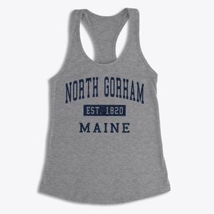 North Gorham Maine Classic Established Women's Racerback Tank
