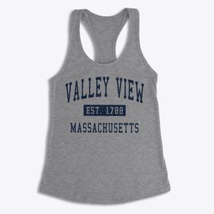 Valley View Massachusetts Classic Established Women's Racerback Tank