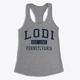 Lodi Pennsylvania Classic Established Women's Racerback Tank