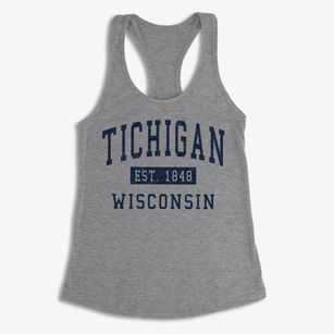 Tichigan Wisconsin Classic Established Women's Racerback Tank