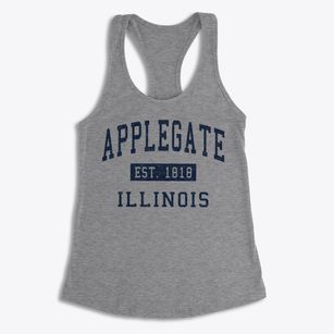 Applegate Illinois Classic Established Women's Racerback Tank