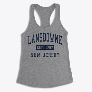Lansdowne New Jersey Classic Established Women's Racerback Tank