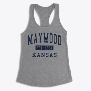 Maywood Kansas Classic Established Women's Racerback Tank