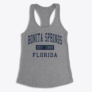 Bonita Springs Florida Classic Established Women's Racerback Tank