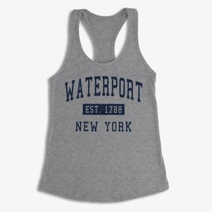 Waterport New York Classic Established Women's Racerback Tank