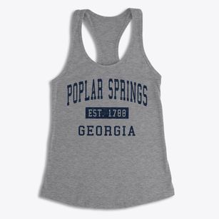 Poplar Springs Georgia Classic Established Women's Racerback Tank