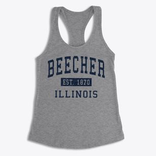 Beecher Illinois Classic Established Women's Racerback Tank