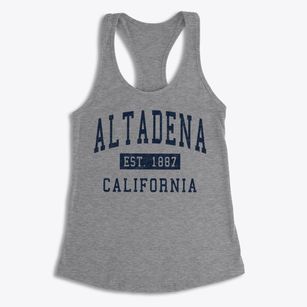 Altadena California Classic Established Women's Racerback Tank