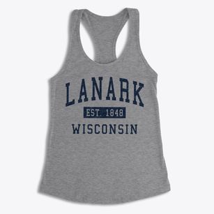 Lanark Wisconsin Classic Established Women's Racerback Tank