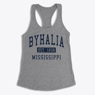 Byhalia Mississippi Classic Established Women's Racerback Tank