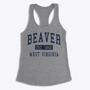 Beaver West Virginia Classic Established Women's Racerback Tank