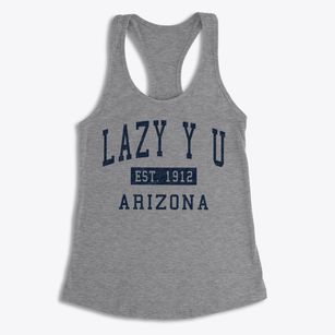 Lazy Y U Arizona Classic Established Women's Racerback Tank