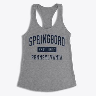 Springboro Pennsylvania Classic Established Women's Racerback Tank
