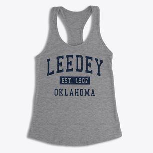 Leedey Oklahoma Classic Established Women's Racerback Tank