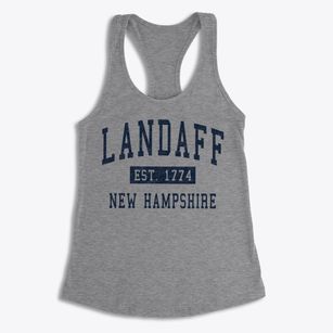 Landaff New Hampshire Classic Established Women's Racerback Tank