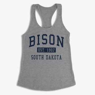 Bison South Dakota Classic Established Women's Racerback Tank