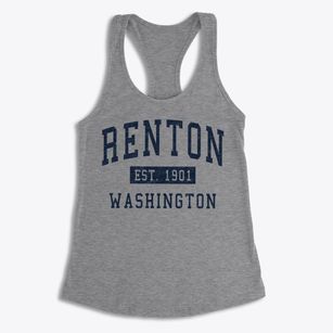 Renton Washington Classic Established Women's Racerback Tank