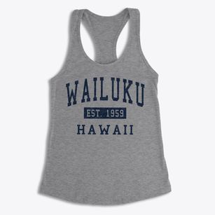 Wailuku Hawaii Classic Established Women's Racerback Tank