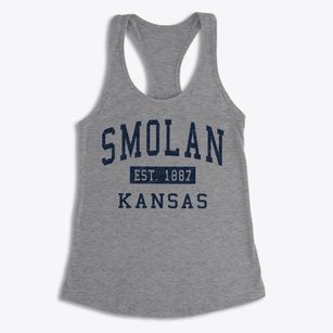 Smolan Kansas Classic Established Women's Racerback Tank