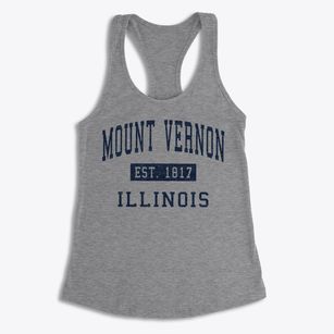Mount Vernon Illinois Classic Established Women's Racerback Tank