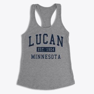 Lucan Minnesota Classic Established Women's Racerback Tank