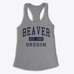 Beaver Oregon Classic Established Women's Racerback Tank