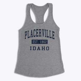 Placerville Idaho Classic Established Women's Racerback Tank