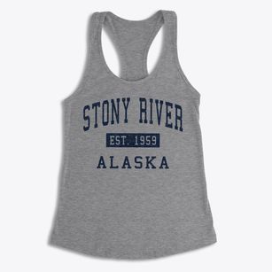Stony River Alaska Classic Established Women's Racerback Tank