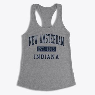 New Amsterdam Indiana Classic Established Women's Racerback Tank