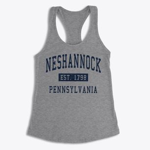 Neshannock Pennsylvania Classic Established Women's Racerback Tank