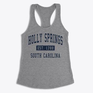 Holly Springs South Carolina Classic Established Women's Racerback Tank