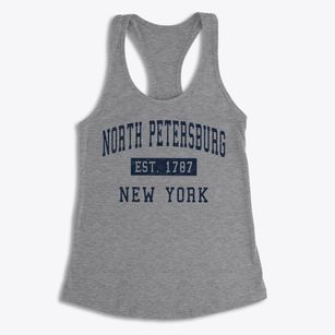 North Petersburg New York Classic Established Women's Racerback Tank