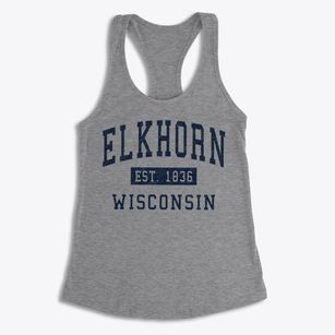 Elkhorn Wisconsin Classic Established Women's Racerback Tank