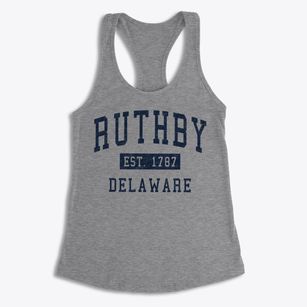 Ruthby Delaware Classic Established Women's Racerback Tank