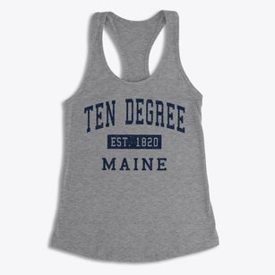 Ten Degree Maine Classic Established Women's Racerback Tank