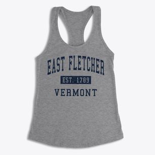 East Fletcher Vermont Classic Established Women's Racerback Tank