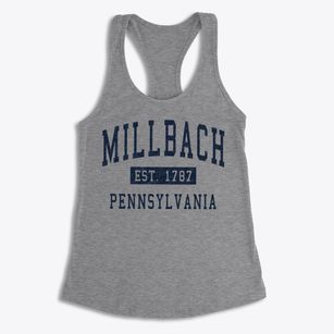 Millbach Pennsylvania Classic Established Women's Racerback Tank