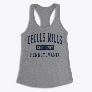 Crolls Mills Pennsylvania Classic Established Women's Racerback Tank