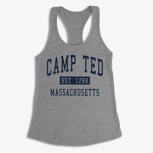 Camp Ted Massachusetts Classic Established Women's Racerback Tank