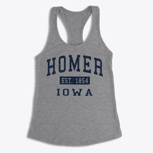 Homer Iowa Classic Established Women's Racerback Tank