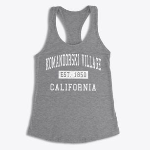 Komandorski Village California Classic Established Women's Racerback Tank