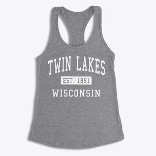 Twin Lakes Wisconsin Classic Established Women's Racerback Tank