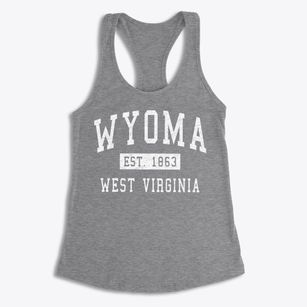 Wyoma West Virginia Classic Established Women's Racerback Tank